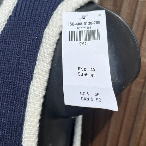 Abercrombie & Fitch Blue Vest with White Edging - Picture 4 of 6